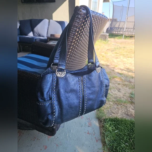 Brighton Bags Brighton Blue Leather Purse Poshmark